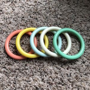 VTG 80s bangle set acrylic